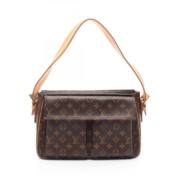LOUIS VUITTON Brown Monogram Leather Shoulder Bag - Picture 1 of 11